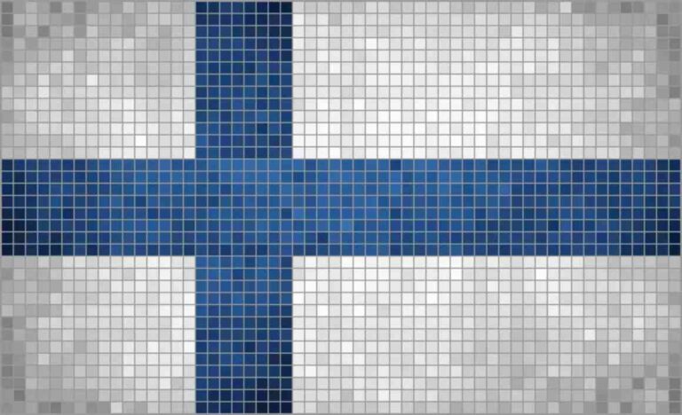 Finland Flag mosaic