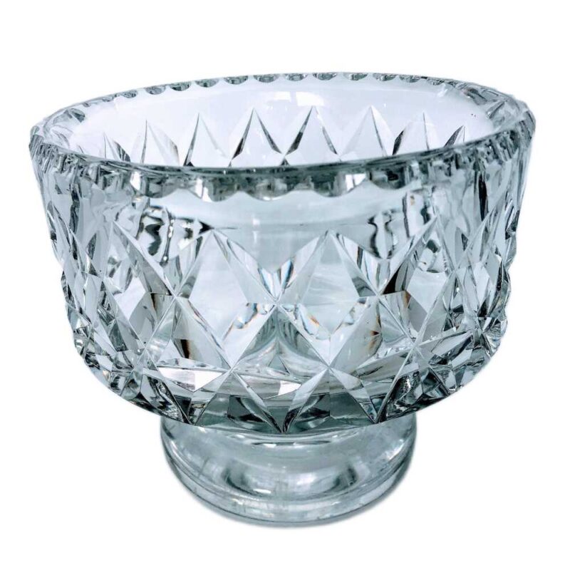 Bertil Vallien Crystal Glass Footed Bowl made at Åfors Boda Sweden Signed with - Boda åfors BVa 232 180 - Image 1