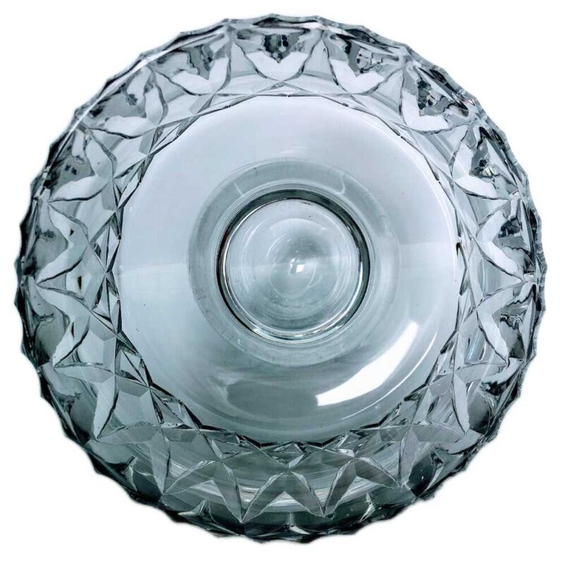 Bertil Vallien Crystal Glass Footed Bowl made at Åfors Boda Sweden Signed with - Boda åfors BVa 232 180 - Image 5