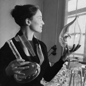Ingeborg Lundin Orrefors Swedish designer handblown glass glassartist